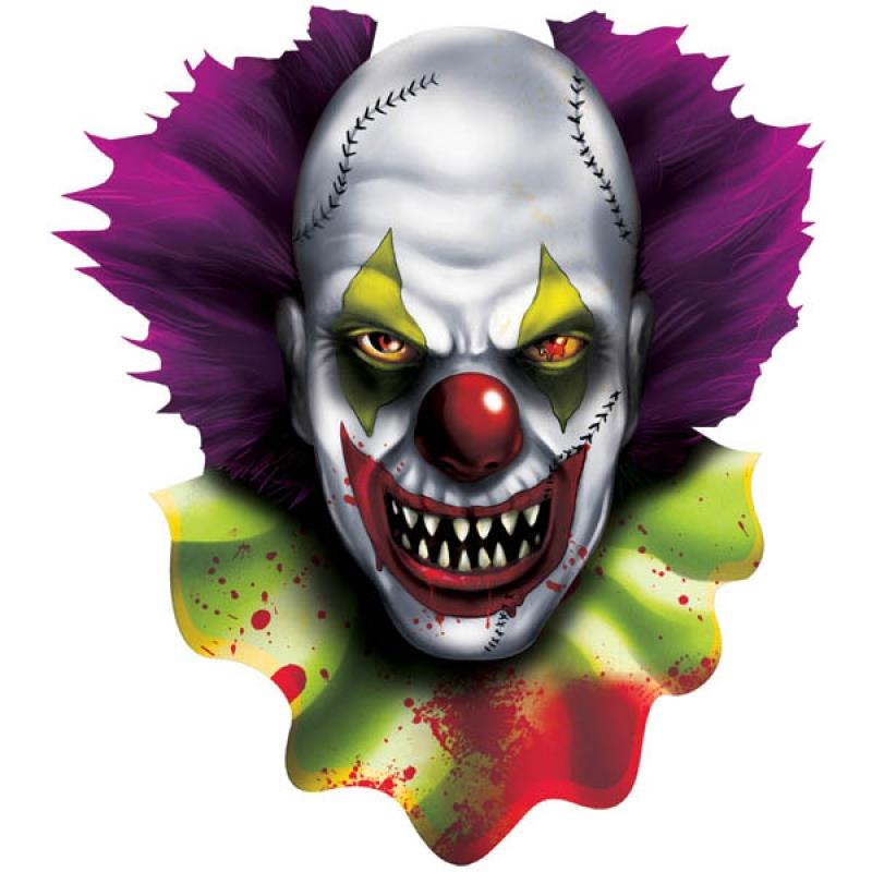 Creepy Carnival Clown Cutout