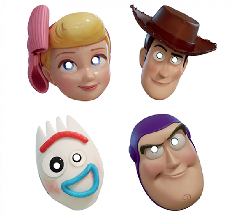 Toy Story 4 Paper Masks Pack of 8