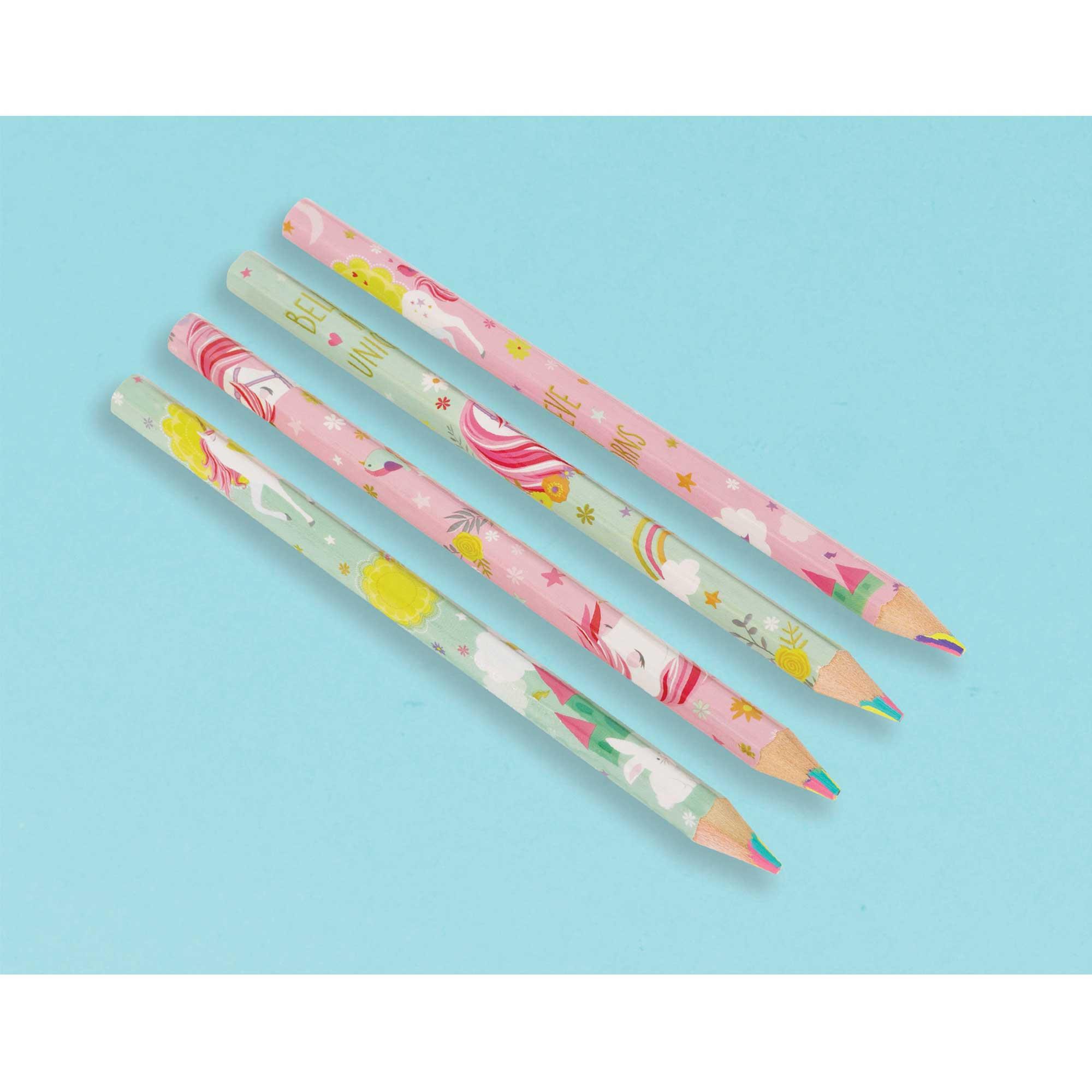 Magical Unicorn Pencil Favours Pack of 8