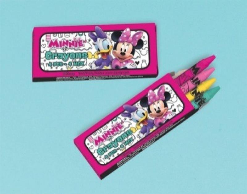 Minnie Mouse Happy Helpers Mini Crayon Favours Pack of 12