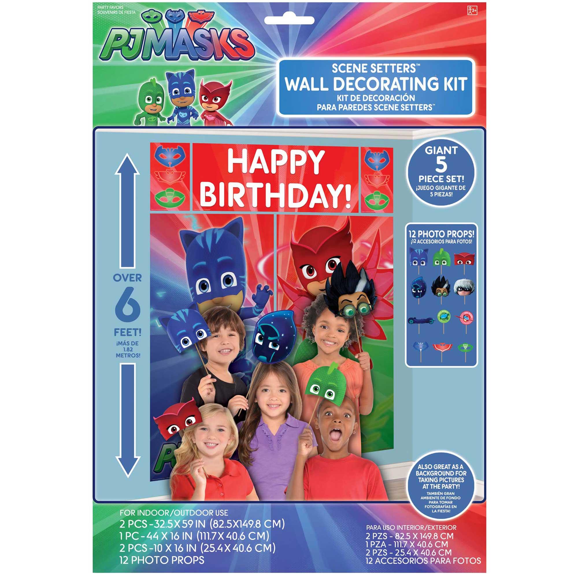 PJ Masks Scene Setter & Photo Prop Kit