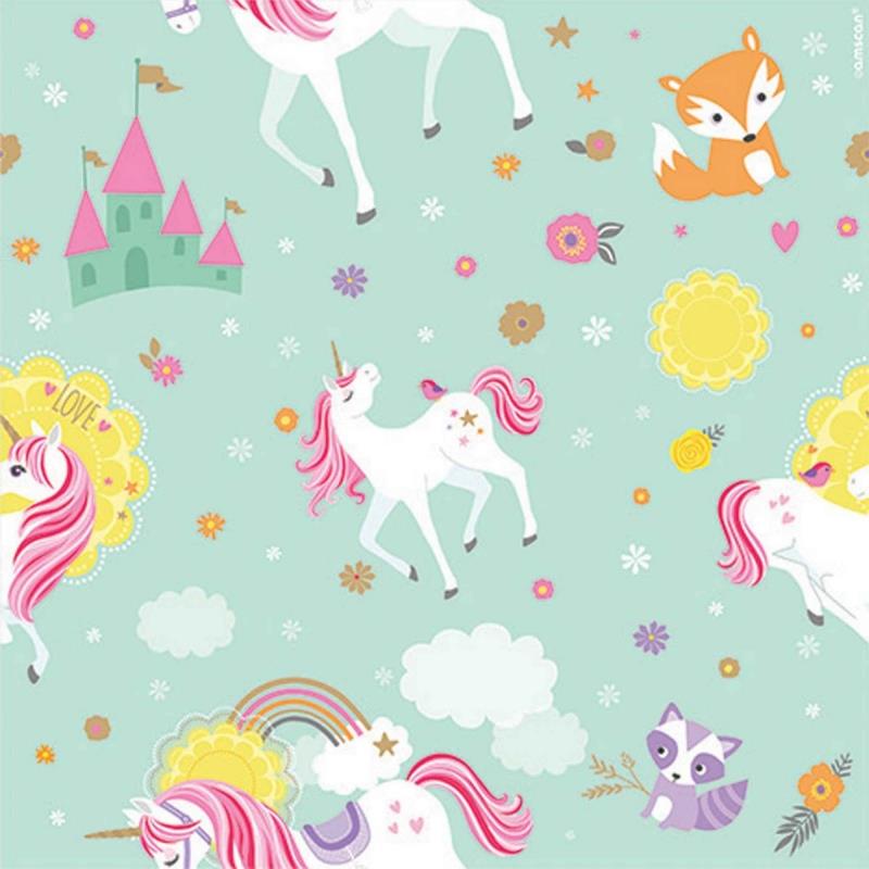 Magical Unicorn Printed Gift Wrap