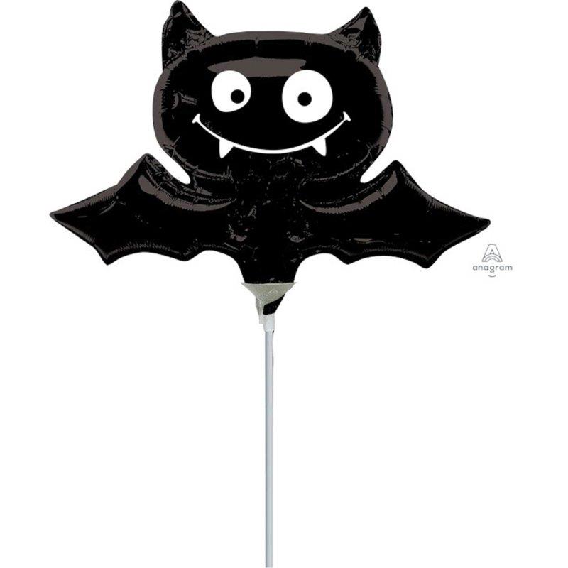 Black Bat Mini Shape Foil Balloon