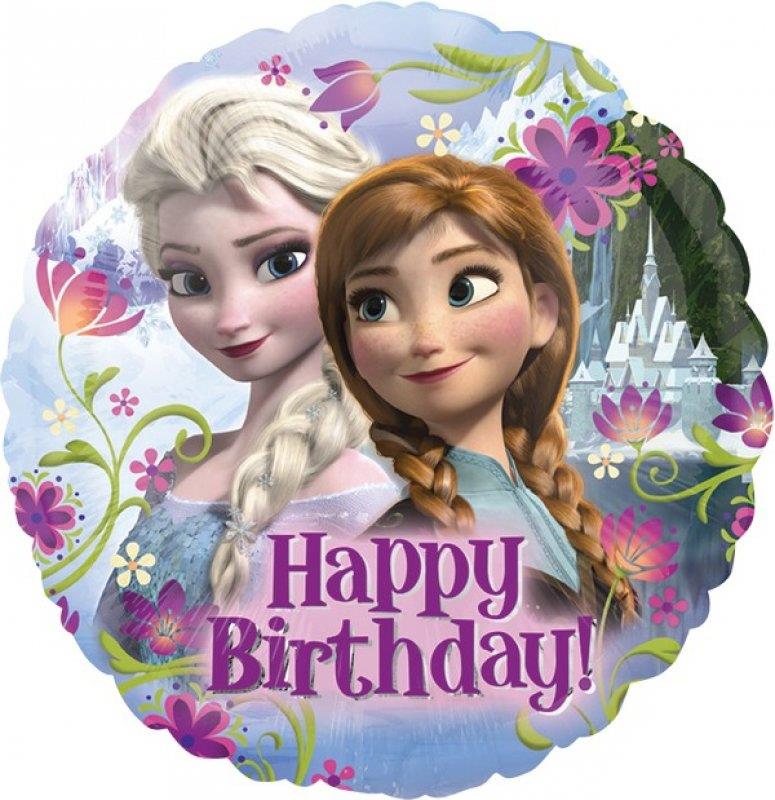 Frozen Happy Birthday 45cm Standard Foil Balloon