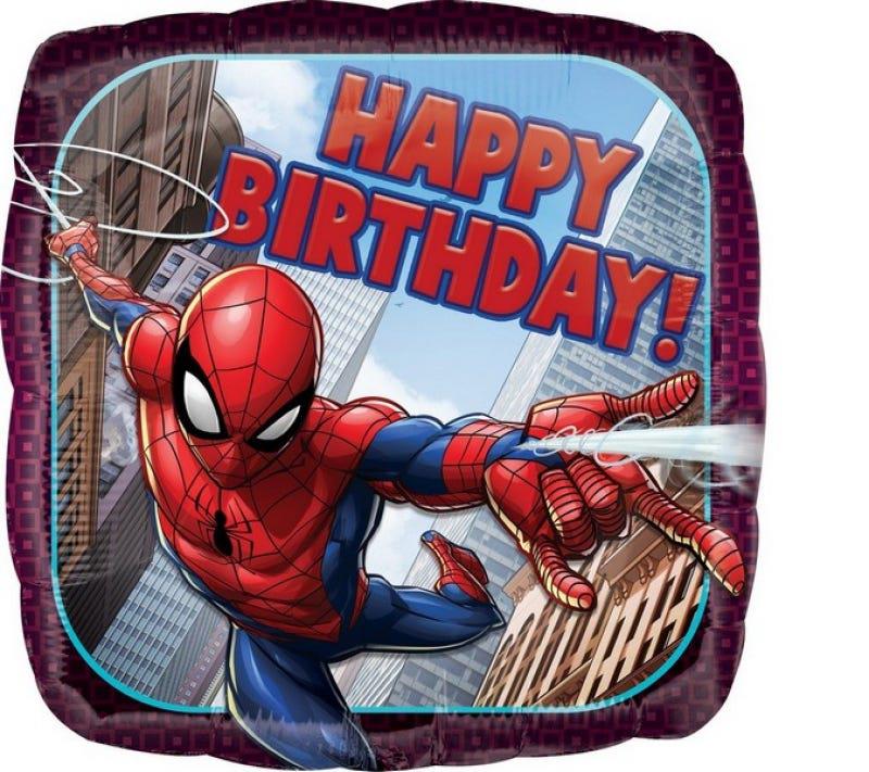 Spider-Man Happy Birthday 45cm Standard HX Foil Balloon