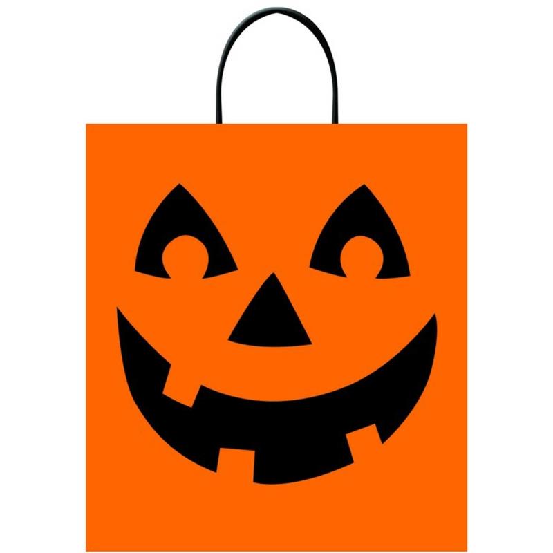 Jack-O-Lantern Plastic Deluxe Loot Bag
