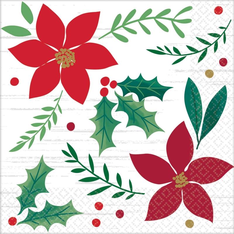 Christmas Wishes Beverage Napkins Pack of 16
