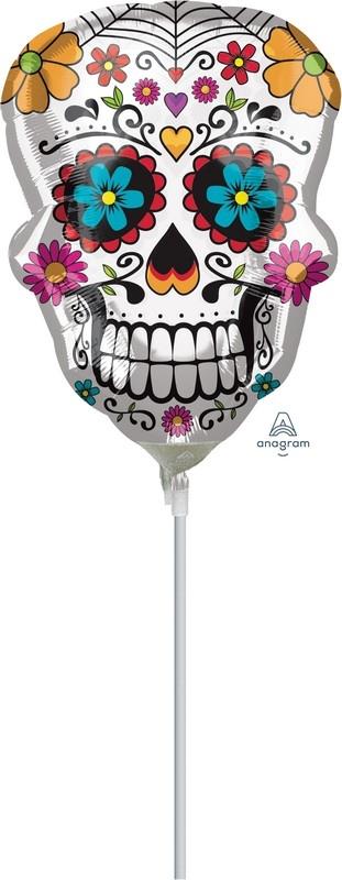 Sugar Skull Mini Shape Foil Balloon