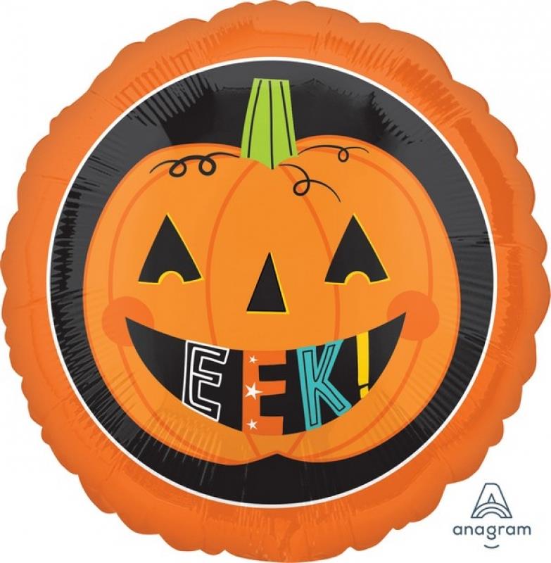 Eek Pumpkin 45cm Foil Balloon