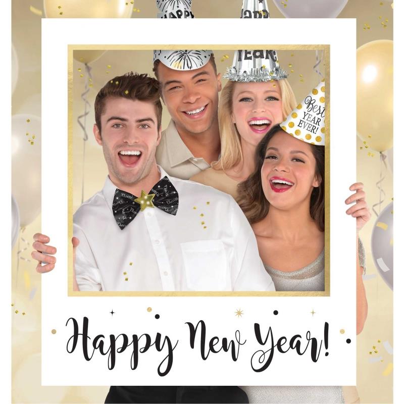 Happy New Year Giant Picture Frame Photo Prop