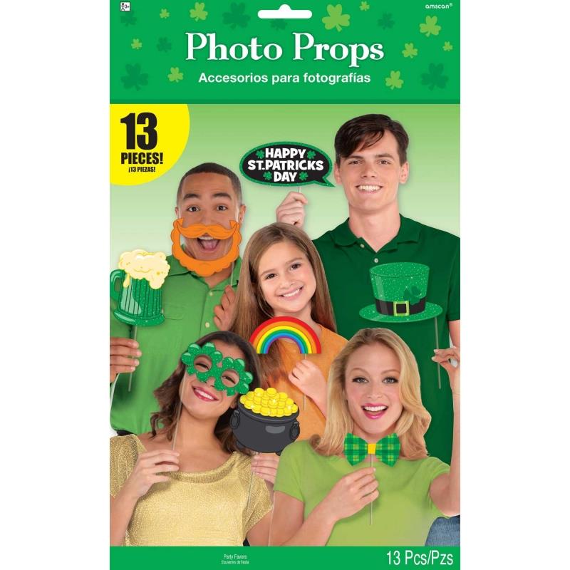 St. Patrick's Day Photo Prop Kit Pack of 13