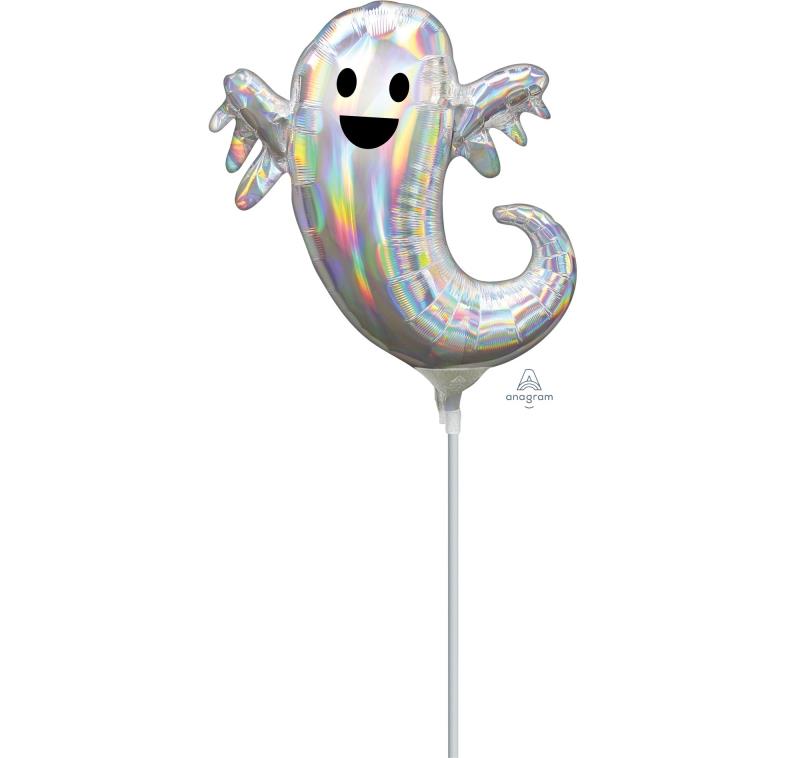 Mini Shape Ghost Holographic Iridescent Foil Balloon