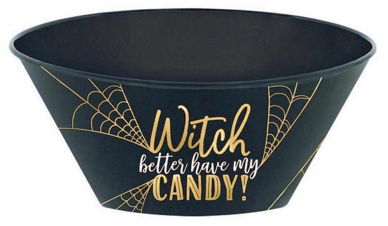 Witch Candy Plastic Serving Bowl