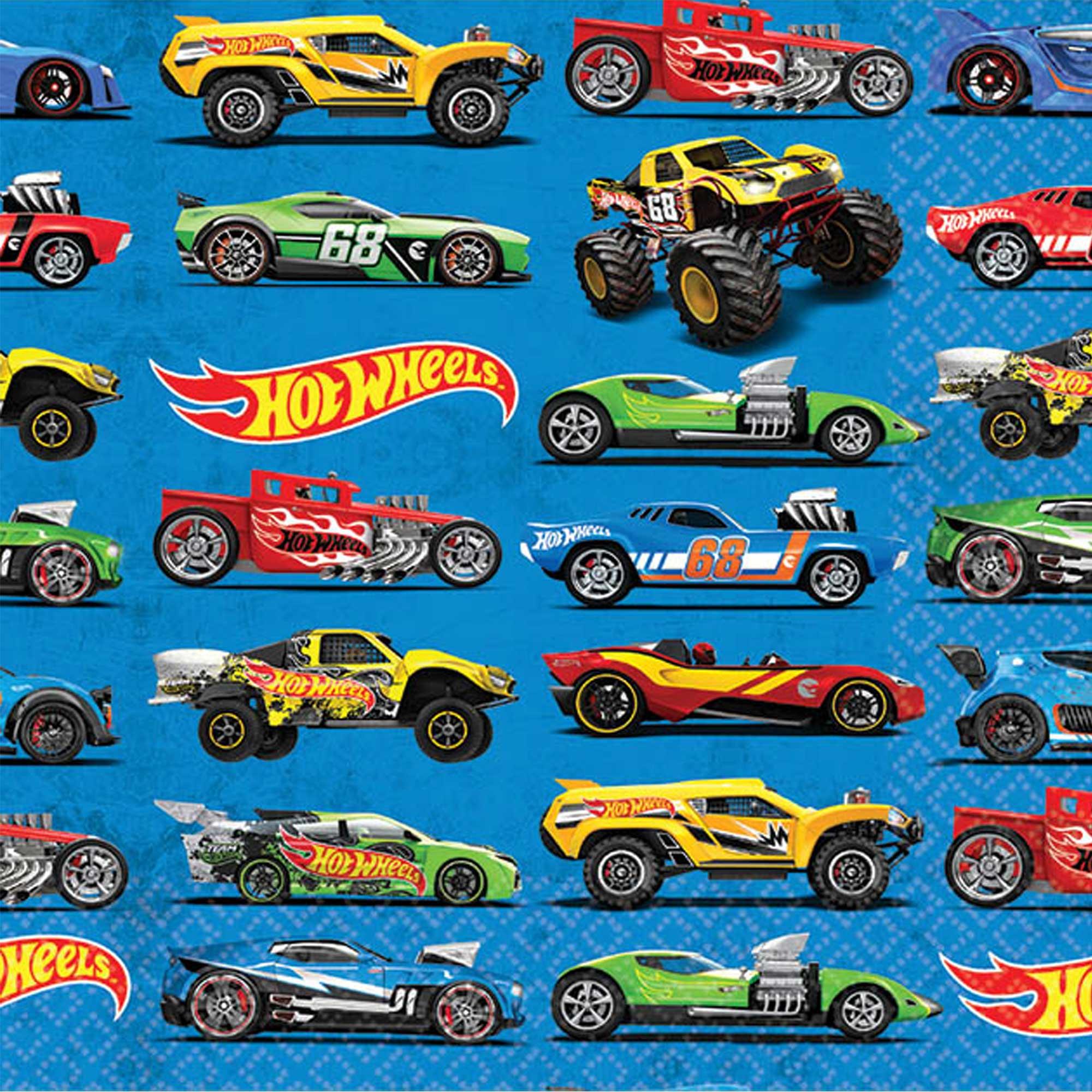 Hot Wheels Wild Racer Beverage Napkins Pack of 16