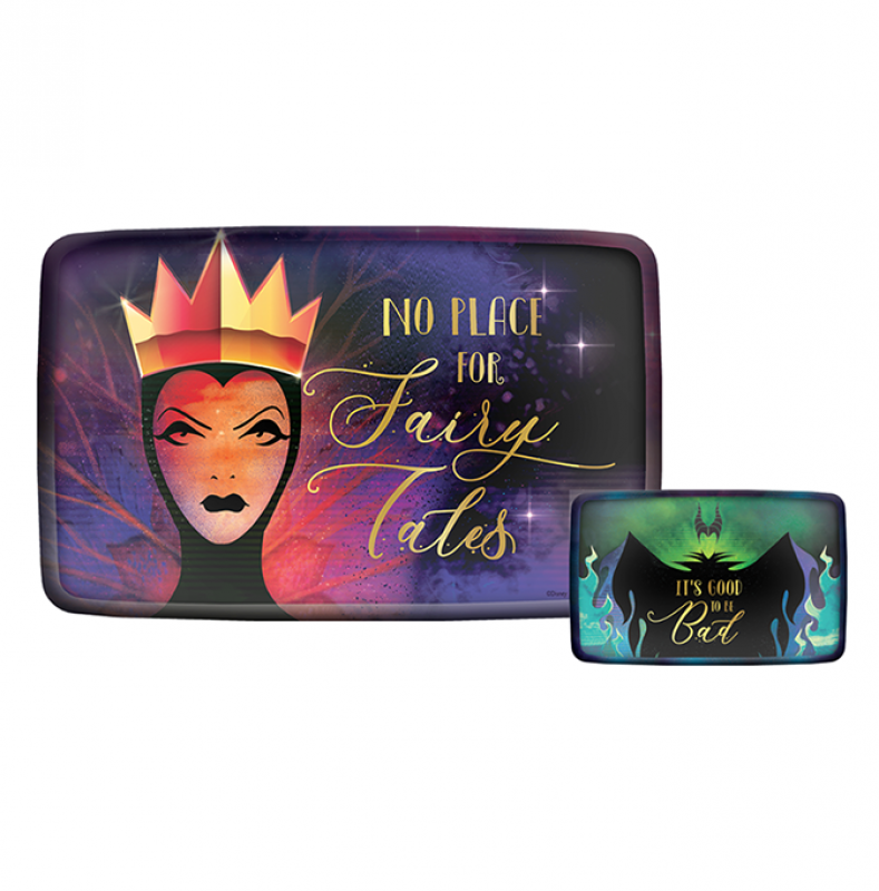 Disney Villains 23cm Foil Rectangular Paper Plates Pack of 8