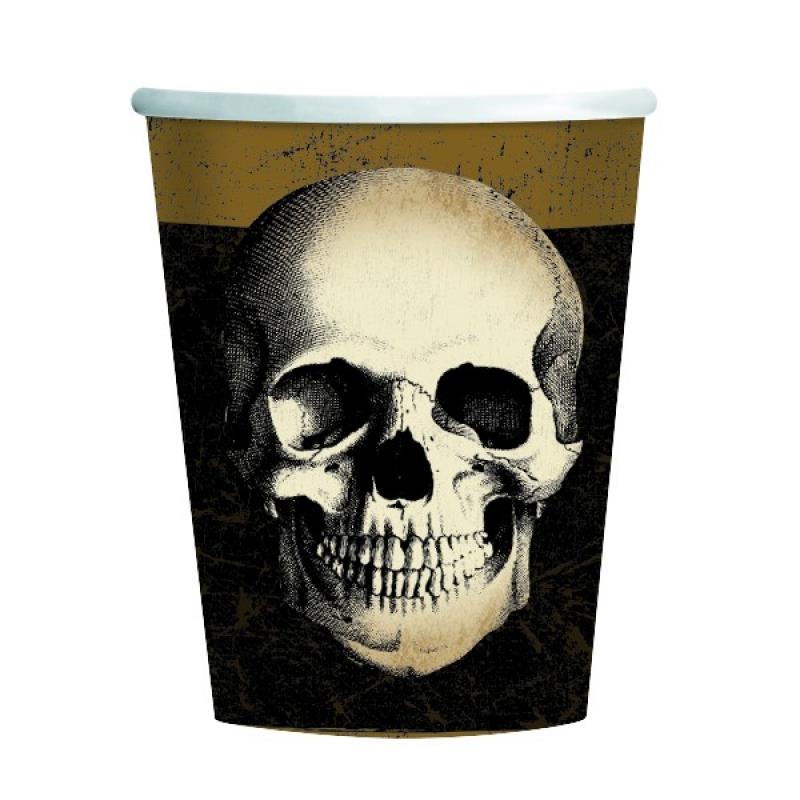Boneyard 266ml Paper Cups Pack of 8