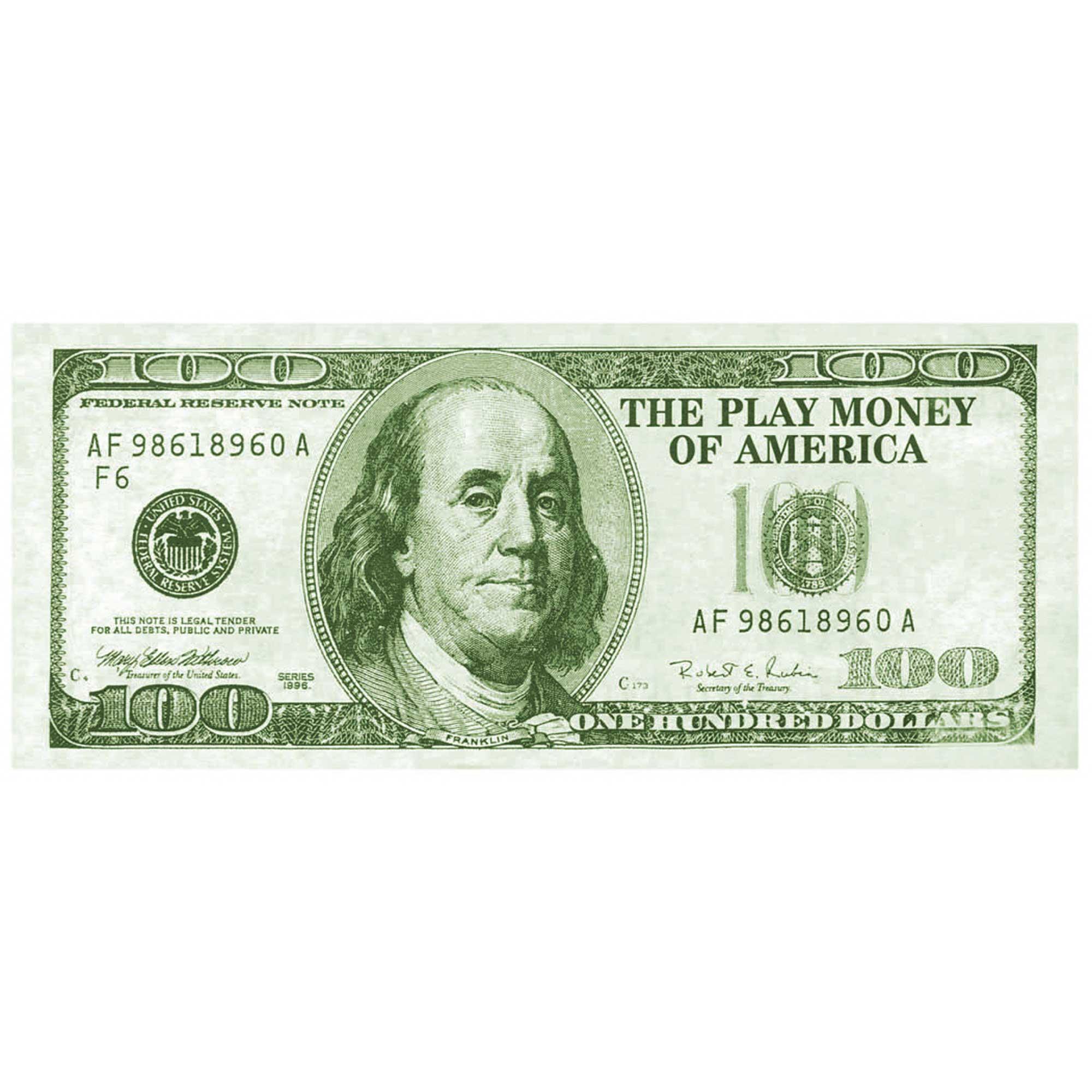 Casino Place Your Bets Large Faux Paper Money Pack of 100