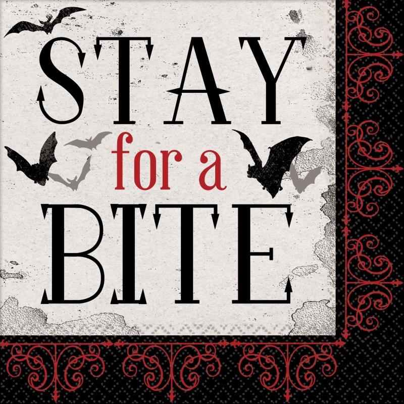 Dark Manor Beverage Napkins Pack of 16