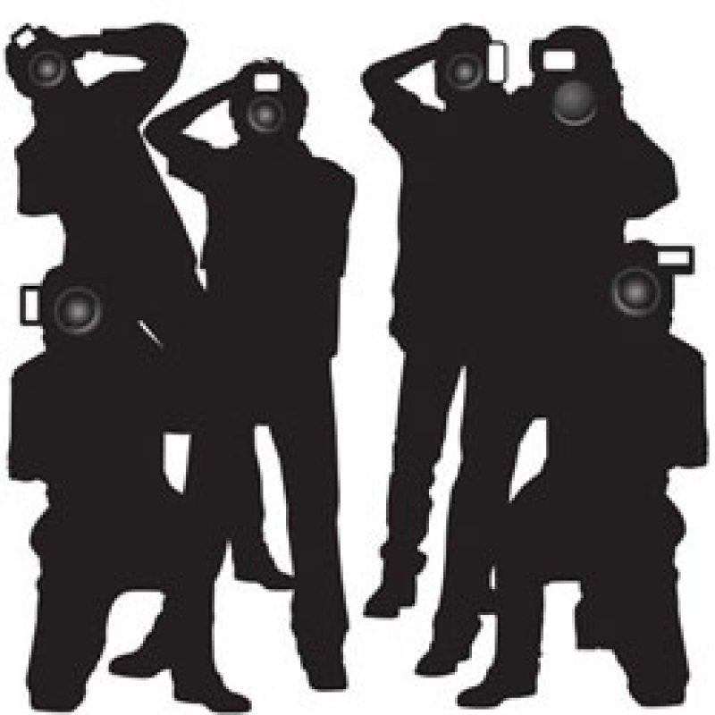 Hollywood Paparazzi Wall Decorations Pack of 2