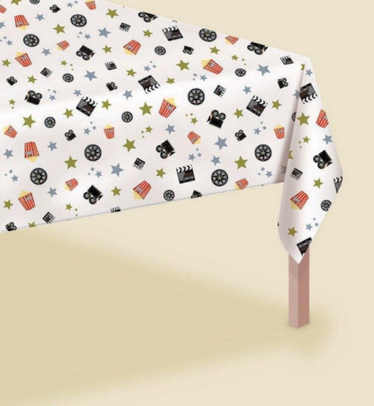 Hollywood Popcorn Plastic Tablecover