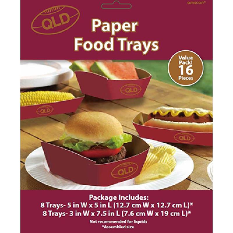 QLD Cane Toad Paper Food Trays Pack of 16
