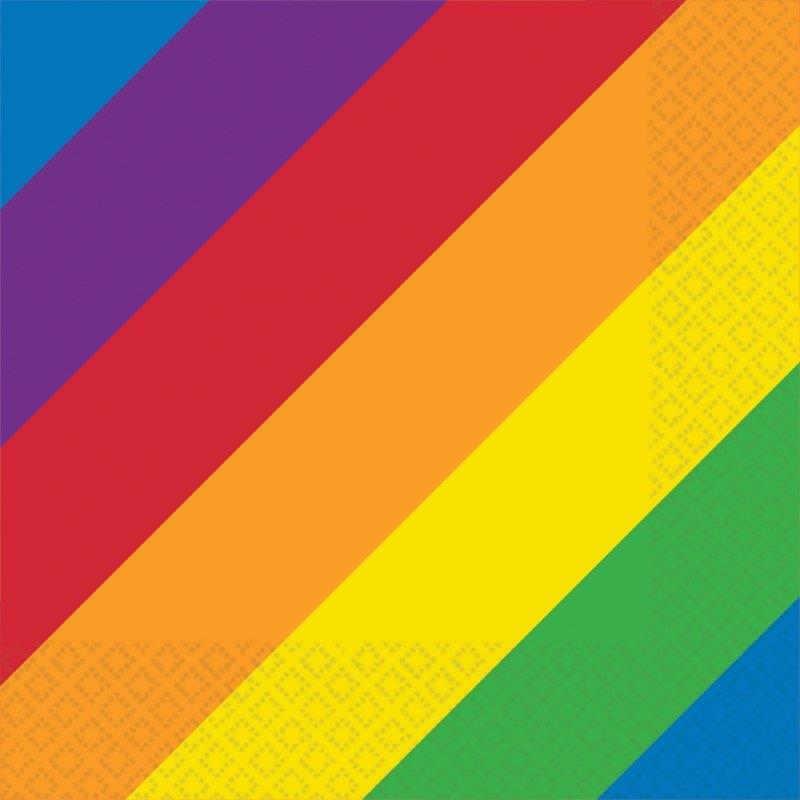 Rainbow Pride Beverage Napkins Pack of 16