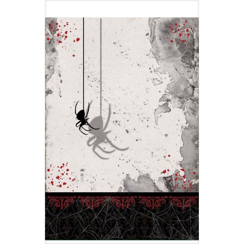 Dark Manor Plastic Halloween Tablecover