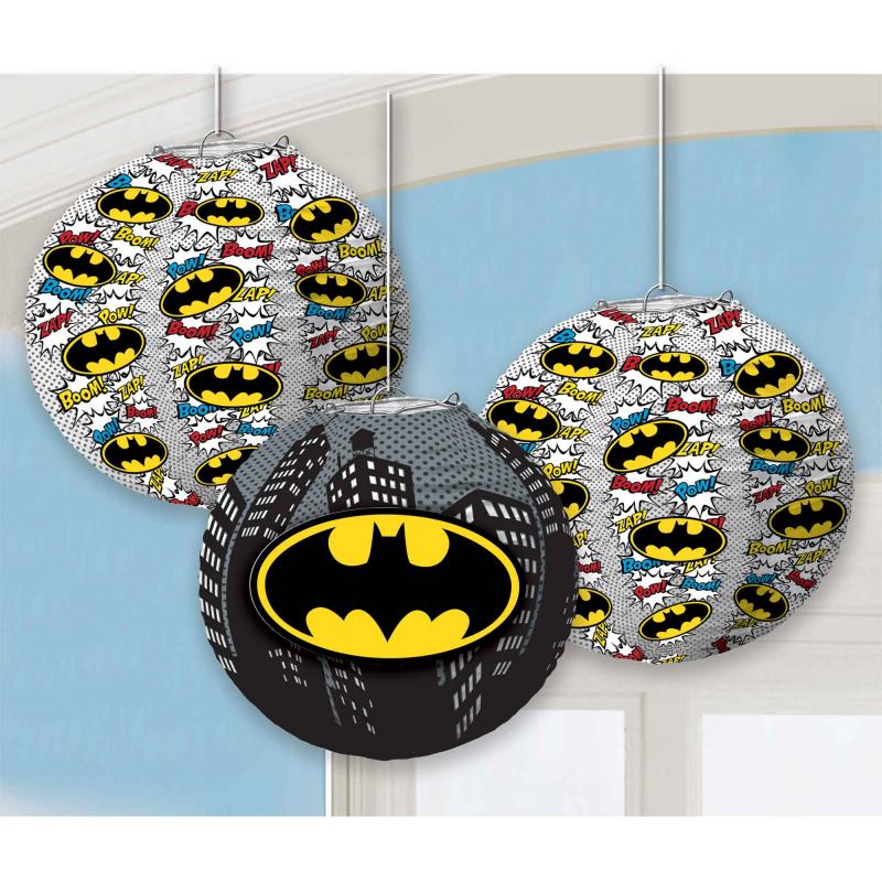 Batman Heroes Unite Paper Lanterns Pack of 3