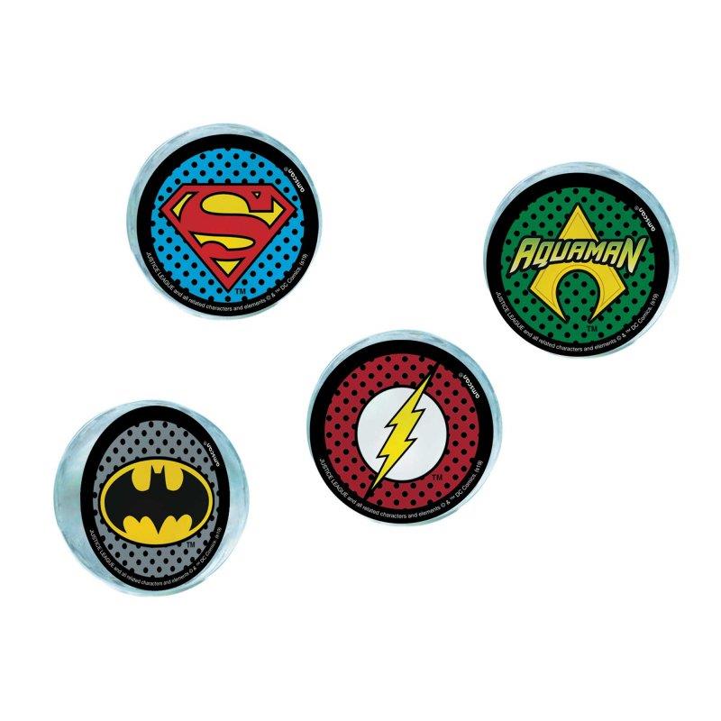 Justice League Heroes Unite Bounce Ball Favours Pack of 4