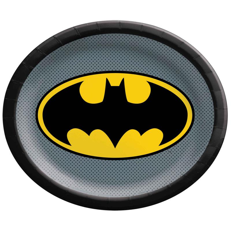 Batman Heroes Unite Shaped Paper Plates Pack of 8