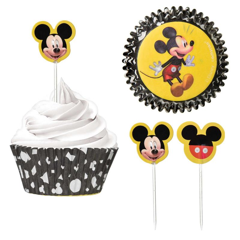 Mickey Mouse Forever Cupcake Cases and Picks Pack of 48