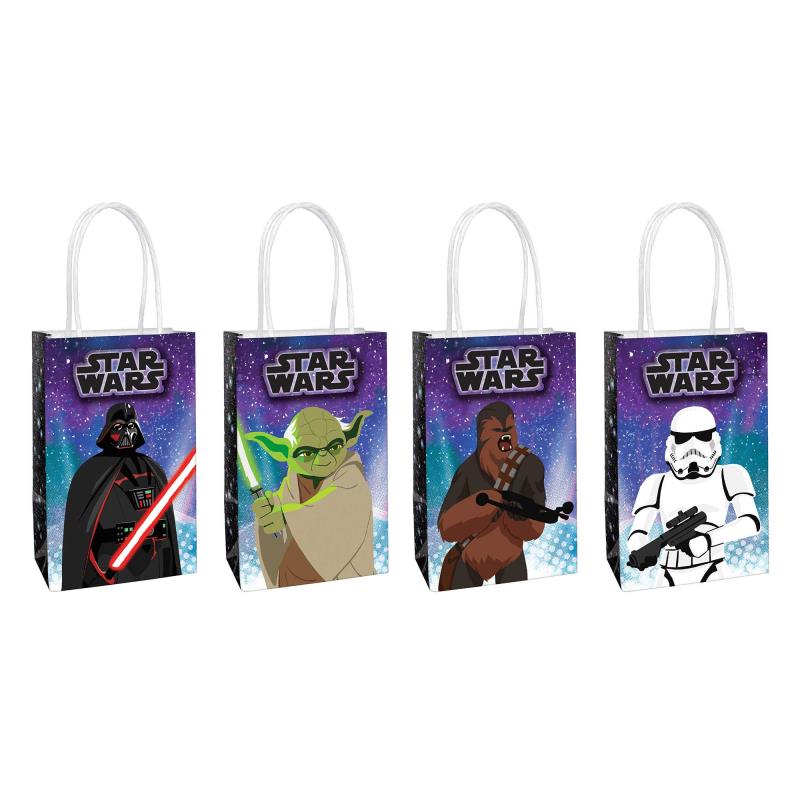 Star Wars Galaxy Paper Kraft Loot Bags Pack of 8