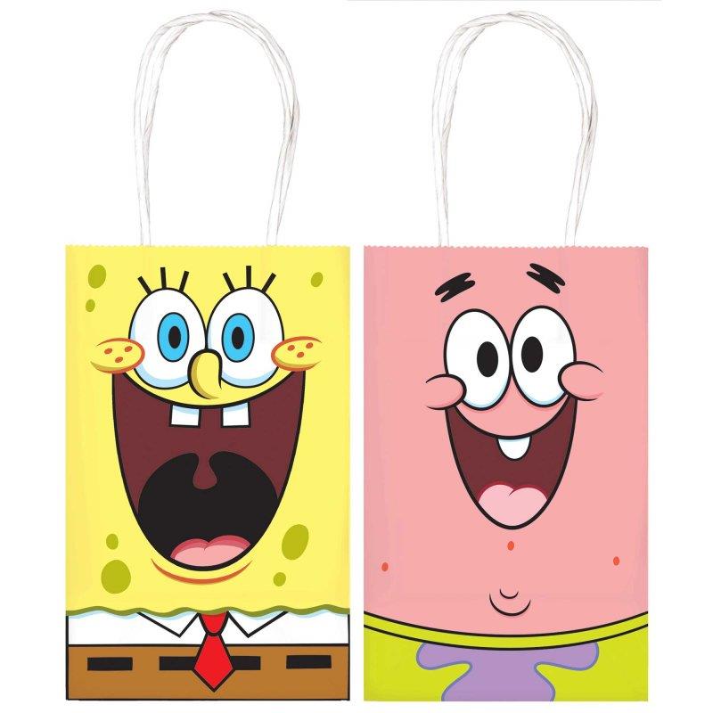 SpongeBob SquarePants Paper Kraft Loot Bags Pack of 8