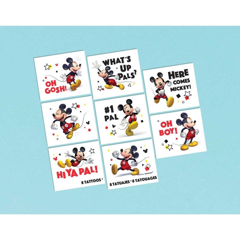 Mickey Mouse Forever Tattoo Favours Pack of 8