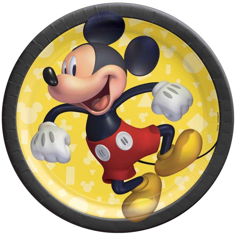 Mickey Mouse Forever 17cm Paper Plates Pack of 8