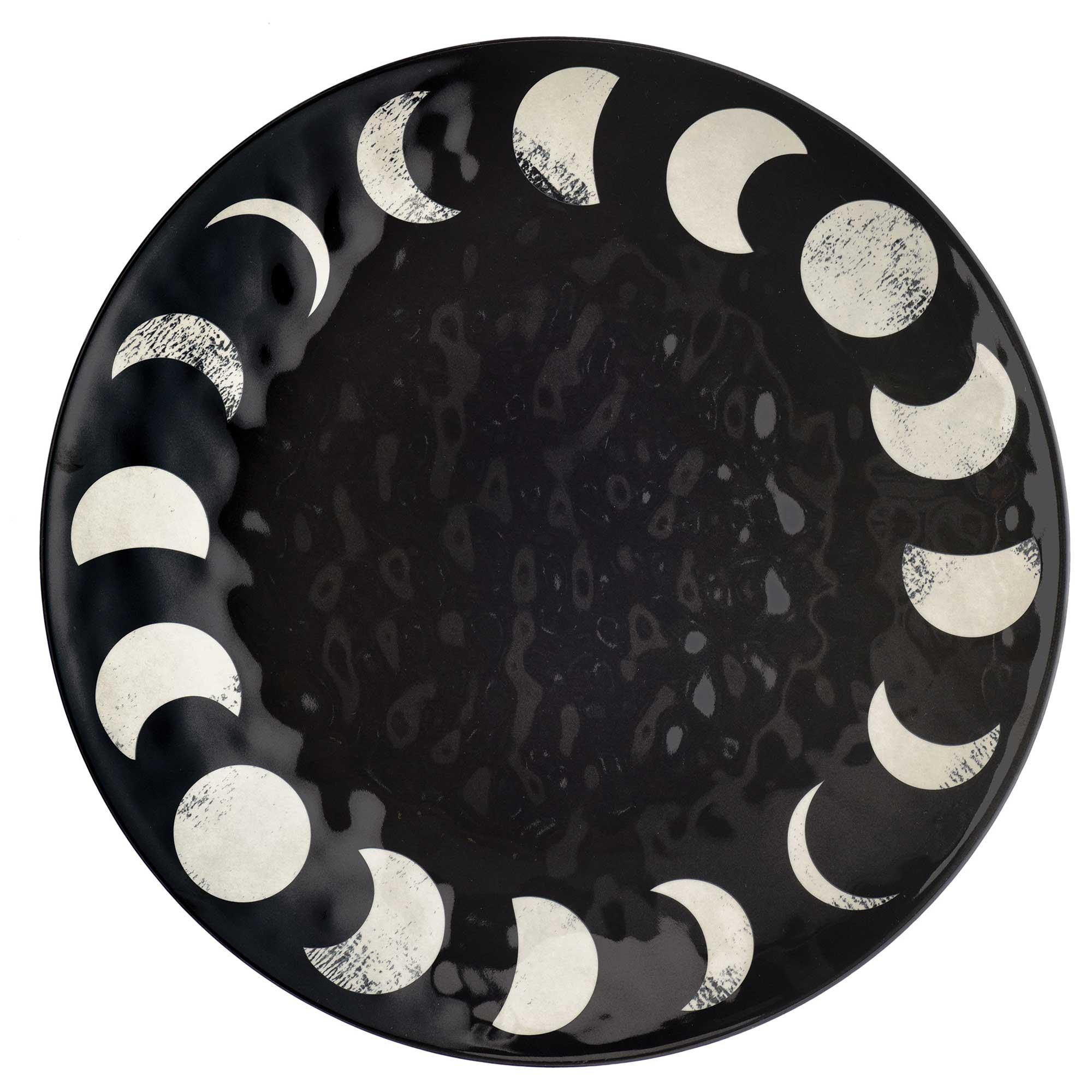 Halloween Classic Black White Melamine Platter