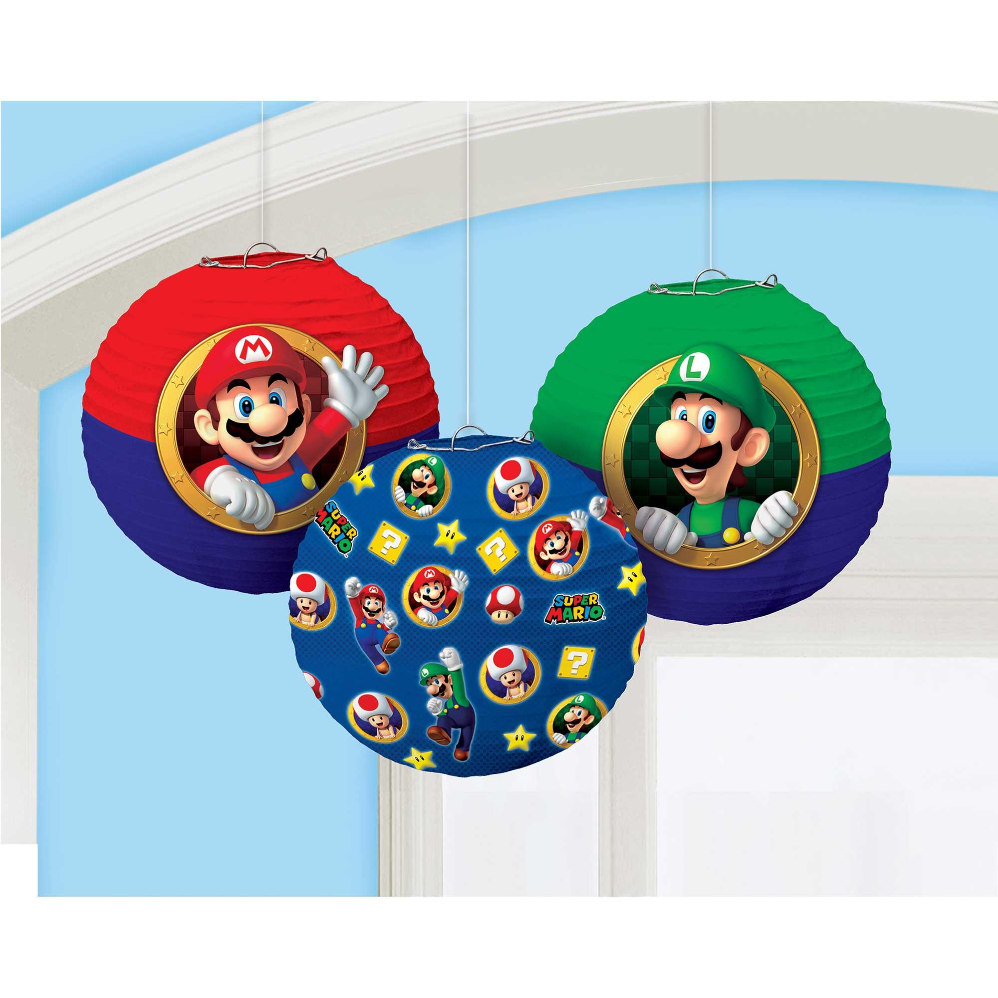 Super Mario Bros. Paper Lantern Decorations Pack of 3