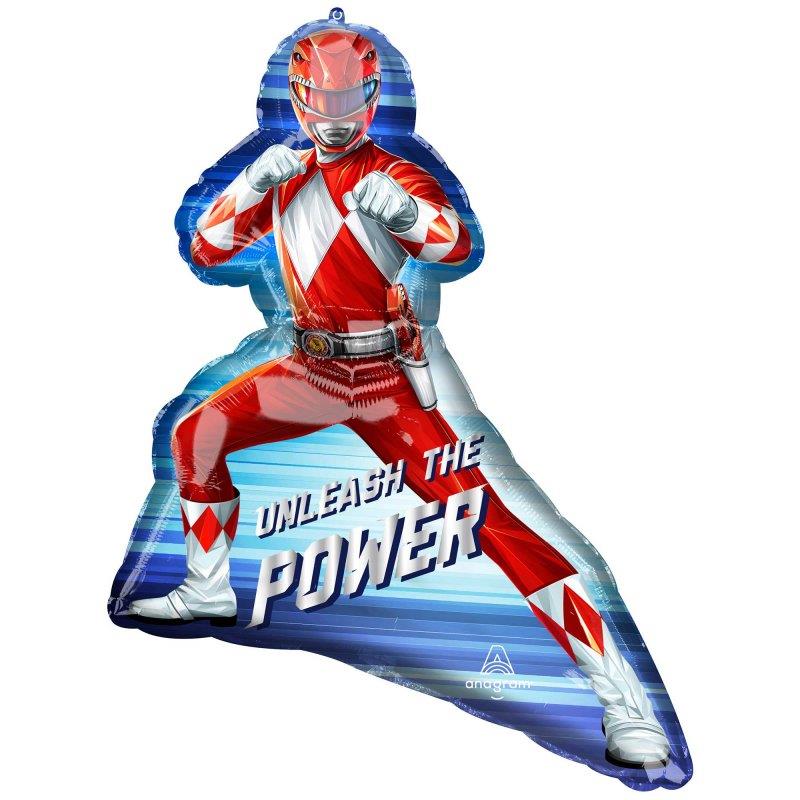 SuperShape Mighty Morphin' Power Rangers Red Ranger Foil Balloon