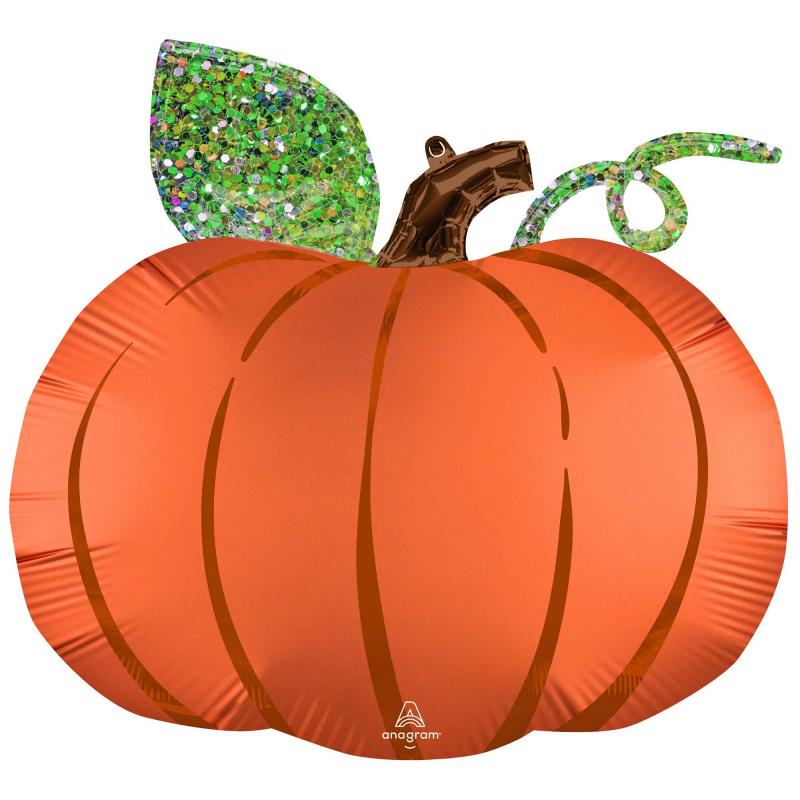 SuperShape XL Satin Infused Pumpkin Foil Balloon