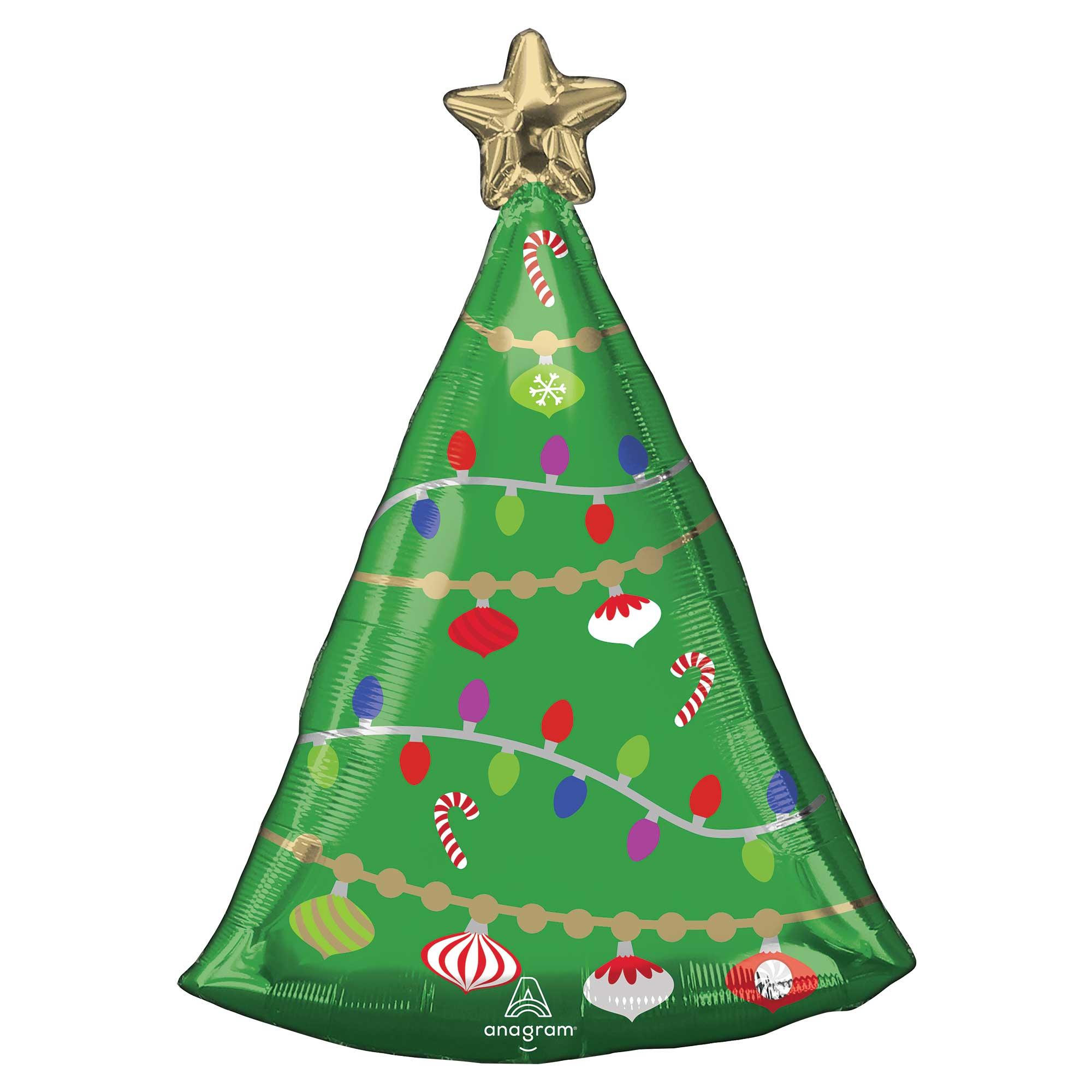 Standard Shape XL Festive Christmas Tree Foil Balloon