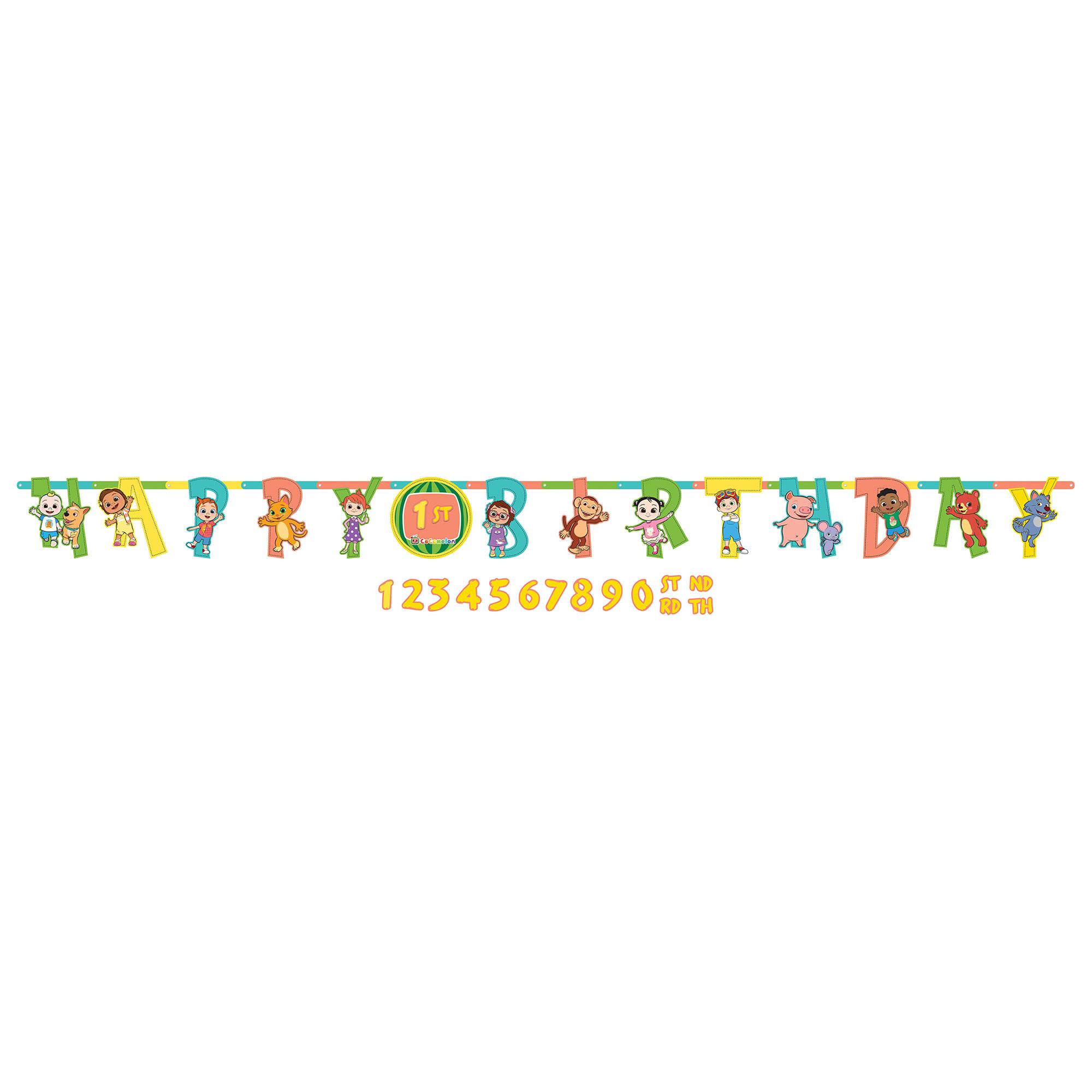 Cocomelon Happy Birthday Add-an-Age Banner