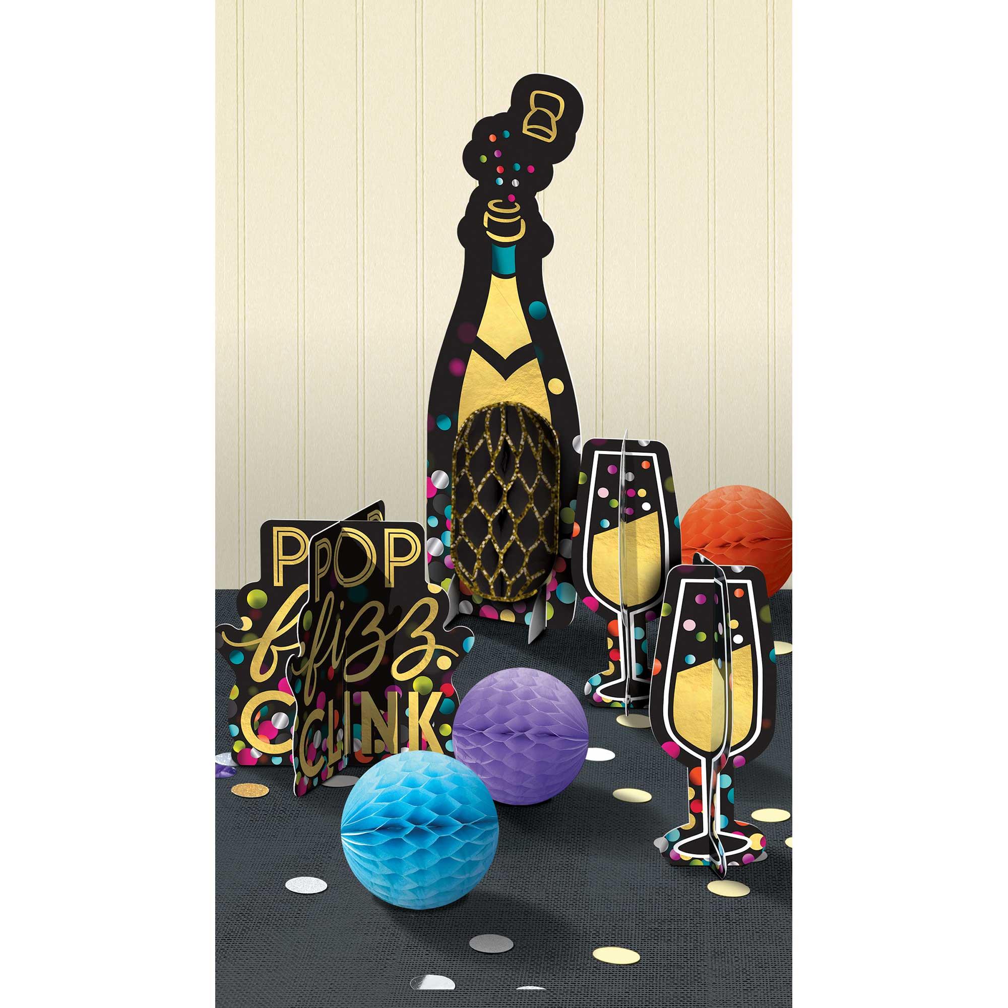 Pop Fizz Clink Colourful Confetti Table Decorating Kit
