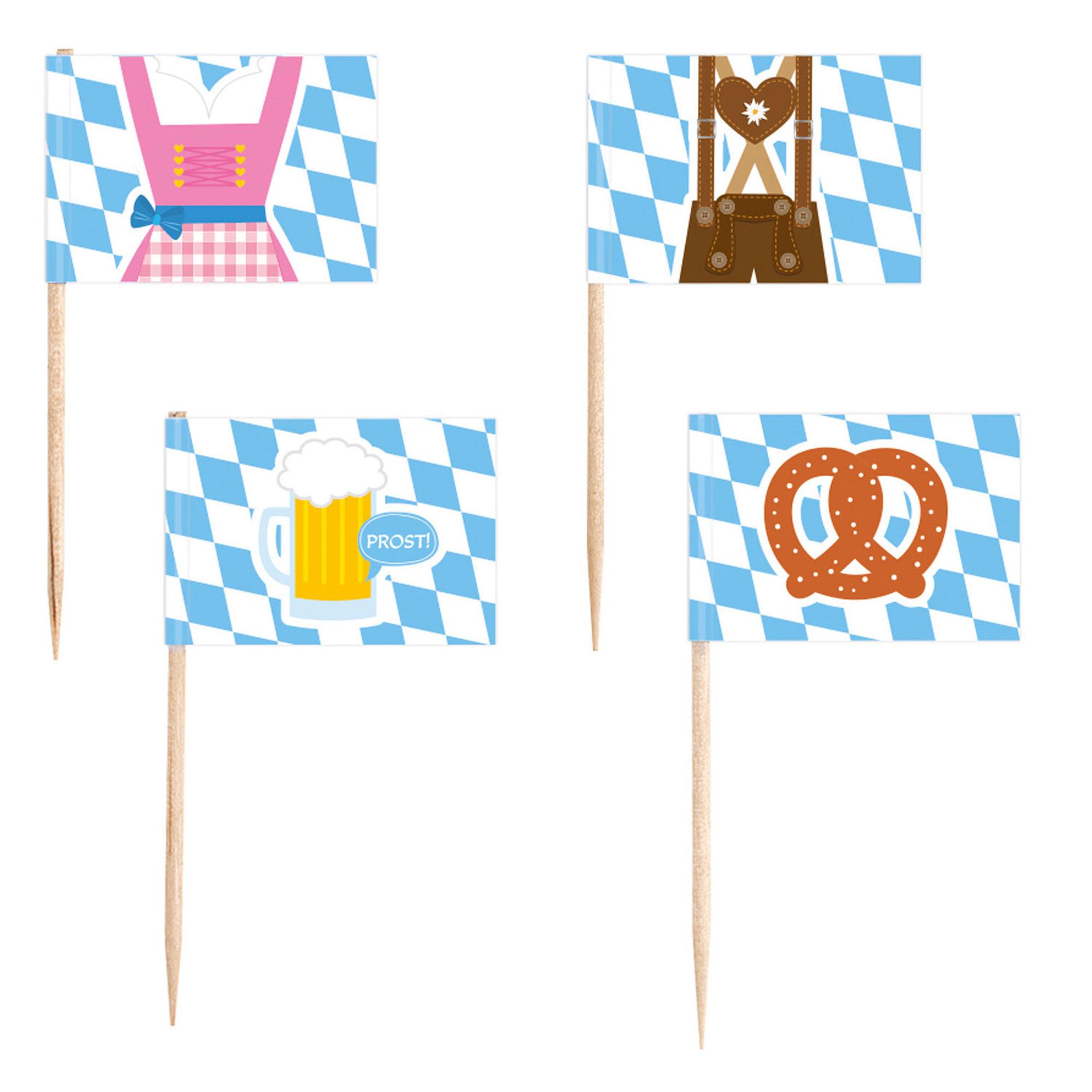 Oktoberfest Flag Picks Pack of 30