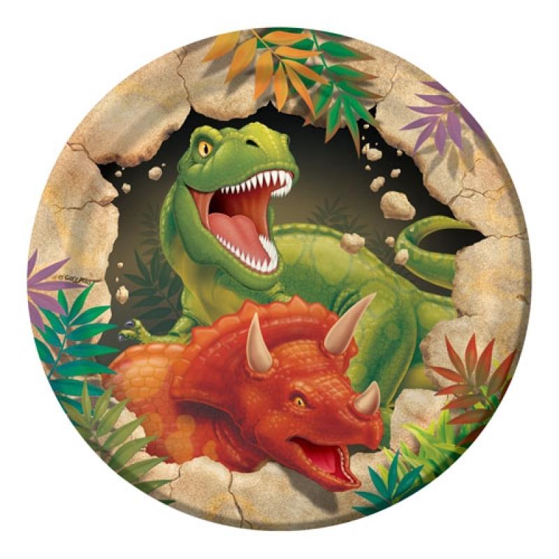 Dino Blast 18cm Paper Lunch Plates Pack of 8