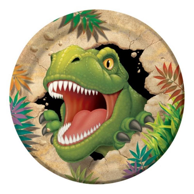 Dino Blast 22cm Paper Dinner Plates Pack of 8