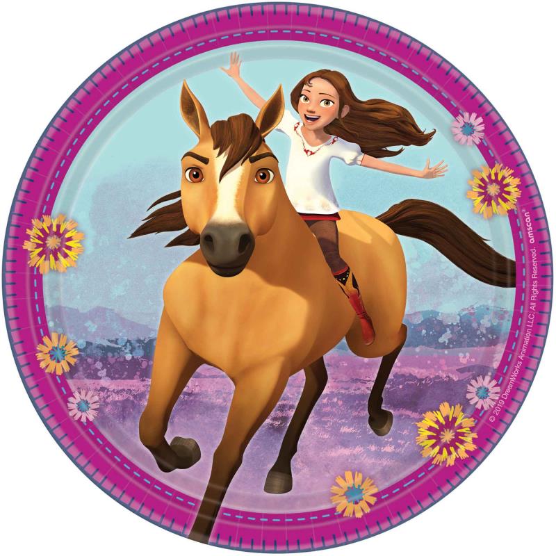 Spirit Riding Free 17cm Paper Plates Pack of 8