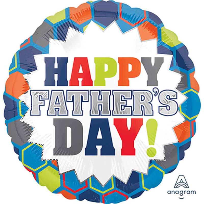 Happy Father's Day Burst 45cm Foil Balloon