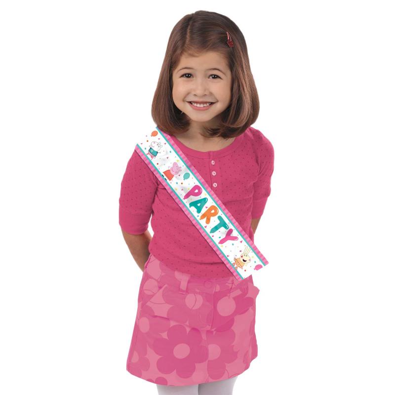 Peppa Pig Confetti Party Sash Child Costume Accessory