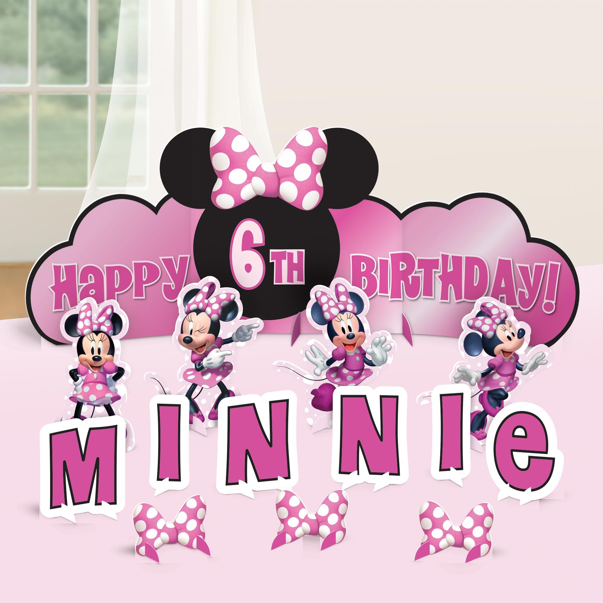 Minnie Mouse Forever Happy Birthday Table Decorating Kit