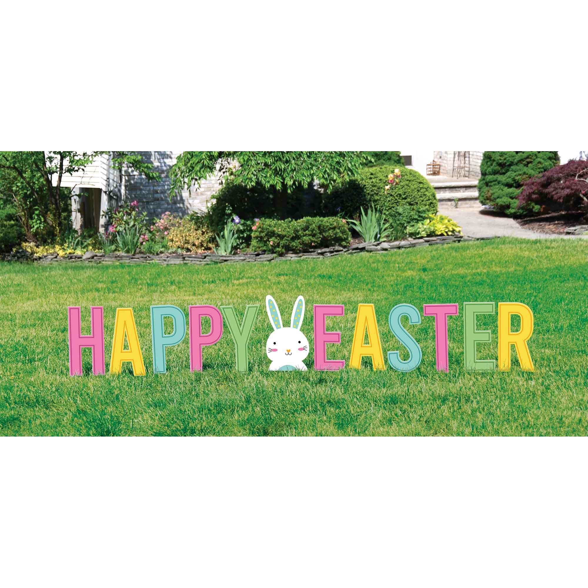 Happy Easter Bunny Yard Signs